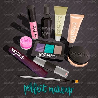 وکتور لوازم آرایشی وکتور ادکلن وکتور رژ لب