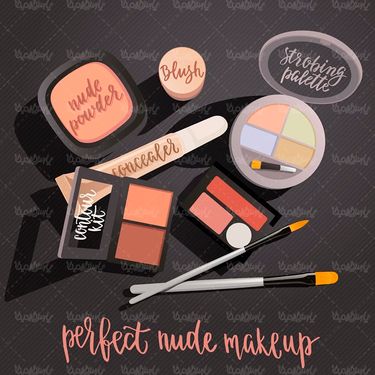 وکتور لوازم آرایشی وکتور ادکلن وکتور رژ لب1