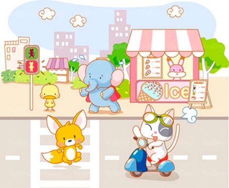 وکتور نقاشی کودکانه وکتور ساندویچی وکتور فیل وکتور کارتن1