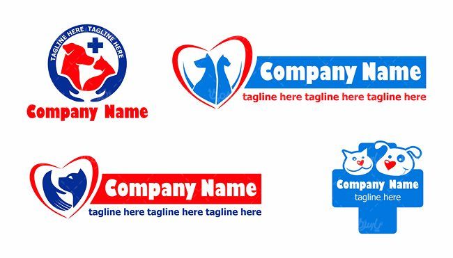 وکتور لوگو قلب وکتور لوگو رنگی وکتور لوگو گرافیکی وکتور لوگو داروخانه حیوانات