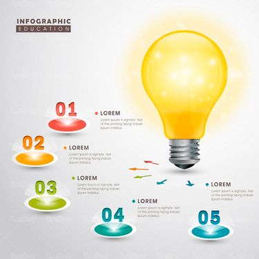 وکتور اینفوگرافی سه بعدی وکتور اینفوگرافی رنگی وکتور آموزش وکتور تحصیل18