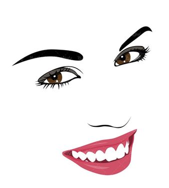 وکتور میکاپ صورت وکتور آرایش صورت وکتور چهره دختر وکتور سالن آرایش 4