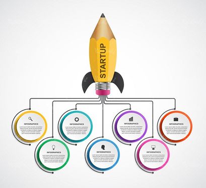 وکتور اینفوگرافی گرافیکی وکتور اینفوگرافی رنگی وکتور اینفوگرافی سه بعدی2