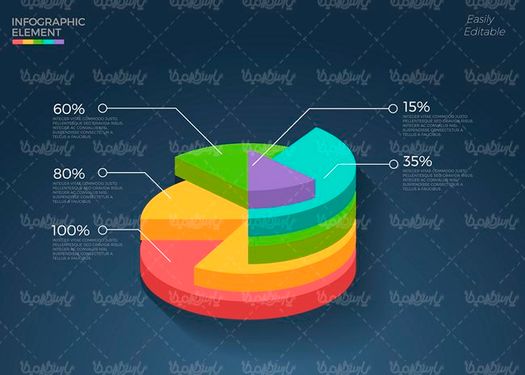 وکتور اینفوگرافی گرافیکی وکتور اینفوگرافی رنگی وکتور اینفوگرافی سه بعدی19