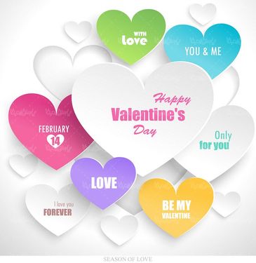 وکتور طرح ولنتاین وکتور قلب وکتور عشق وکتور روبان 2