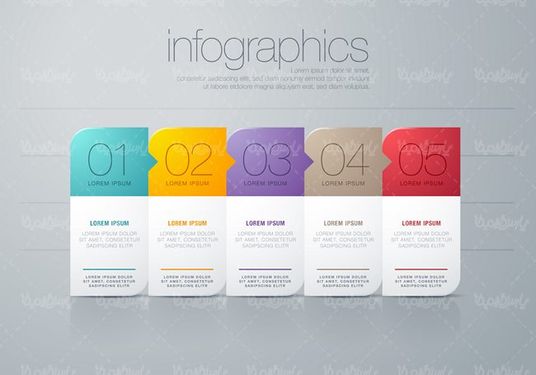 وکتور اینفوگرافی گرافیکی وکتور اینفوگرافی رنگی 08