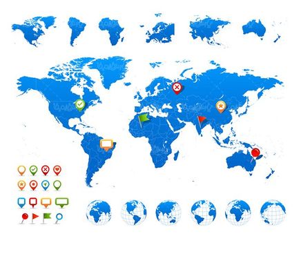 وکتور نقشه جهان وکتور نقشه دنیا وکتور نقشه کره زمین9