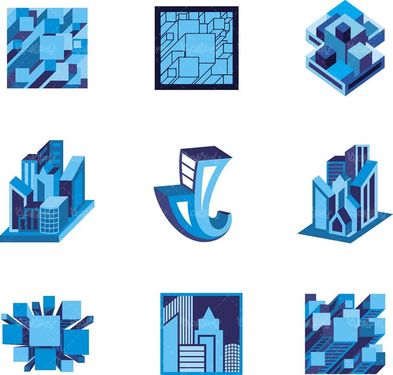 وکتور لوگو مشاور املاک وکتور لوگو ساخت و ساز وکتور لوگو برج