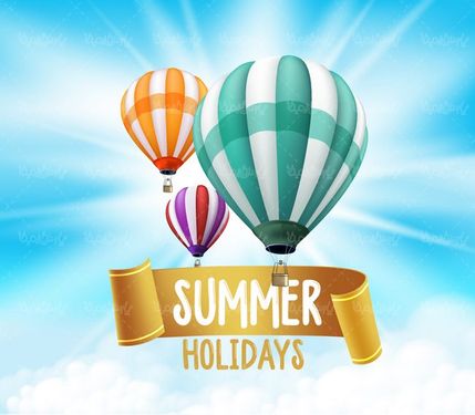 وکتور بالون وکتور بک گراند وکتور آسمان آبی وکتور ابر2