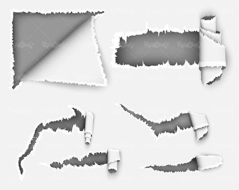 وکتور کاغذ پاره شده وکتور مقوای سوراخ شده1