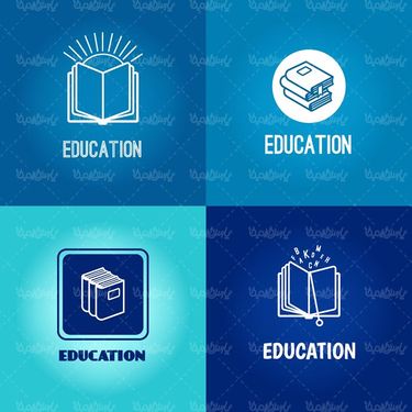 وکتور لوگو کتابخانه وکتور لوگو کتاب باز وکتور لوگو کتاب1