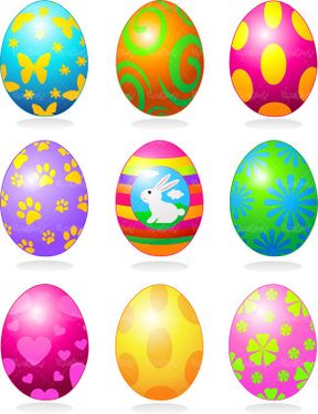 وکتور تخم مرغ رنگی وکتور طرحی روی تخم مرغ وکتور تخم مرغ عید