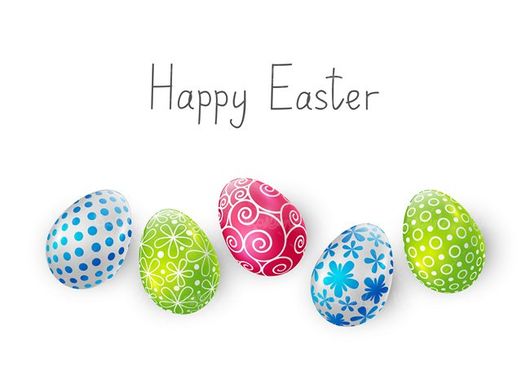 وکتور تخم مرغ رنگی وکتور طرحی روی تخم مرغ 4