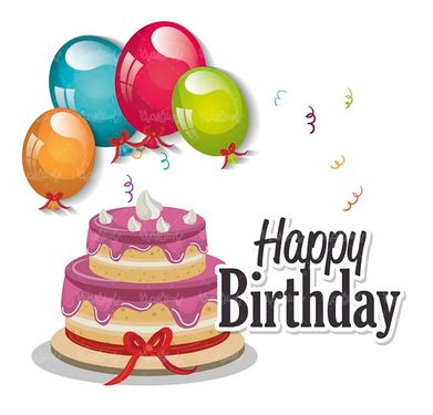 وکتور کیک تولد وکتور کیک خامه ای وکتور قنادی وکتور جشن تولد 4