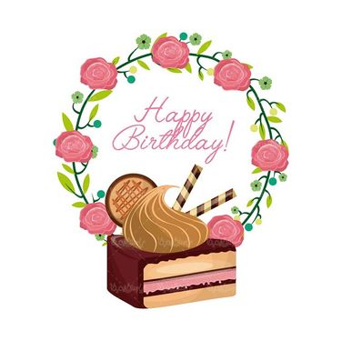 وکتور کیک تولد وکتور کیک خامه ای وکتور قنادی وکتور جشن تولد 5