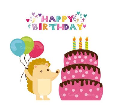 وکتور کیک تولد وکتور کیک خامه ای وکتور قنادی وکتور جشن تولد 6