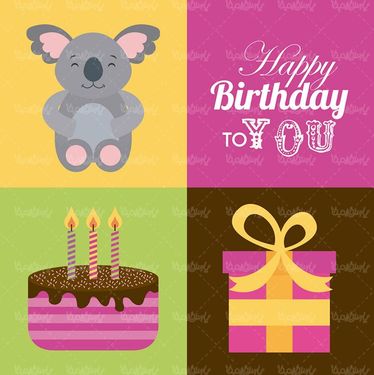 وکتور کیک تولد وکتور کیک خامه ای وکتور قنادی وکتور جشن تولد 10