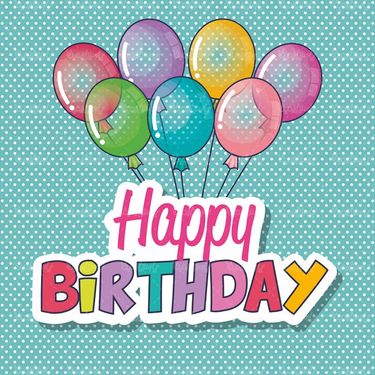 وکتور بادکنک رنگی وکتور جشن تولد وکتور شادی 4