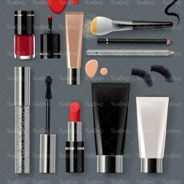 وکتور لوازم آرایش وکتور رژلب وکتور ریمل وکتور فر مژه3