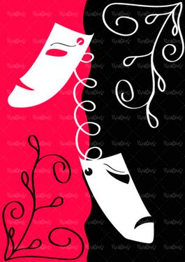 وکتور ماسک وکتور نقاب وکتور تئاتر