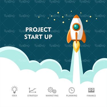 وکتور پرتاب موشک وکتور سفینه فضایی وکتور آیکن لامپ صد