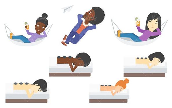 وکتور ماساژ درمانی وکتور ماساژ وکتور استراحت وکتور ریلکس کردن