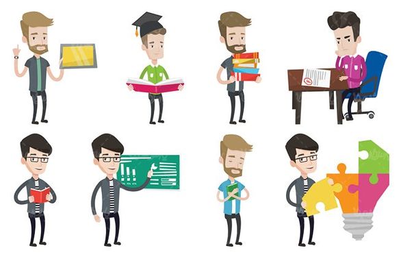 وکتور تحصیلات دانشگاهی وکتور آموزش وکتور دانشجو