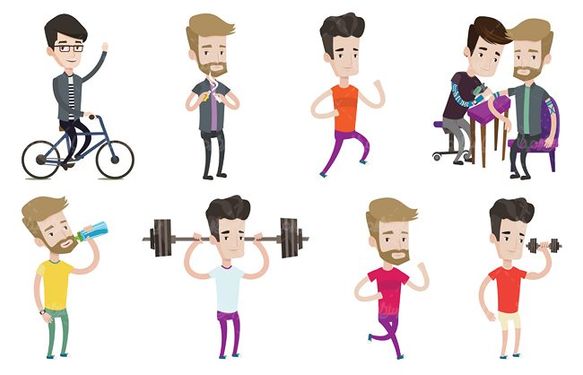 وکتور ورزش وکتور ورزشکار وکتور هالتر وکتور دمبل