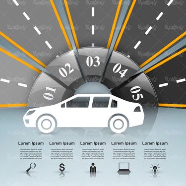 وکتور اینفوگرافی سه بعدی وکتور اینفوگرافی گرافیکی 80