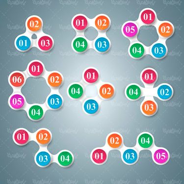 وکتور اینفوگرافی سه بعدی وکتور اینفوگرافی گرافیکی 82