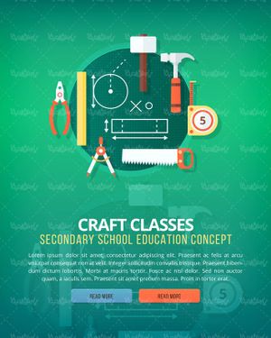 وکتور کلاس کار دستی وکتور آموزش وکتور تحصیل