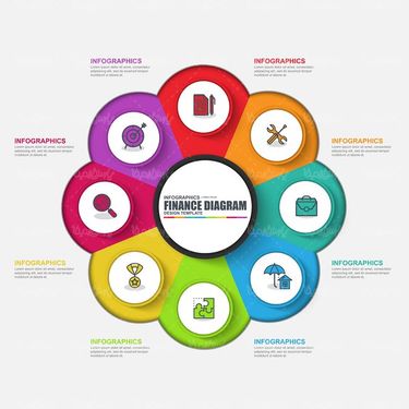 وکتور ایفوگرافی گرافیکی وکتور اینفوگرافی رنگی2