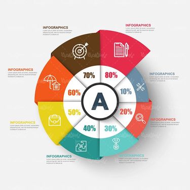 وکتور ایفوگرافی گرافیکی وکتور اینفوگرافی رنگی11