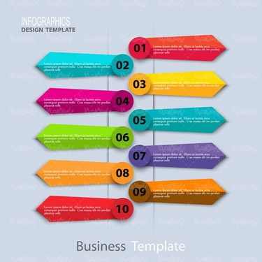 وکتور ایفوگرافی گرافیکی وکتور اینفوگرافی رنگی12
