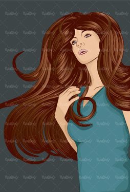 وکتور سالن آرایش وکتور سالن زیبایی وکتور چهره دختر7