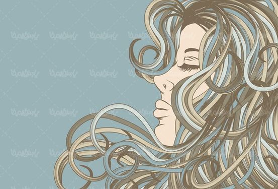 وکتور سالن آرایش وکتور سالن زیبایی وکتور چهره دختر8