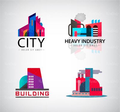 وکتور لوگو کارخانه وکتور لوگو ساختمان وکتور لوگو نیروگاه اتمی