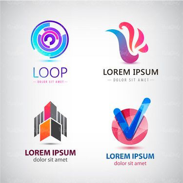 وکتور لوگو رنگی وکتور لوگو سه بعدی وکتور لوگو گرافیکی 28