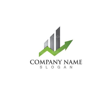 وکتور لوگو نمودار ستونی وکتور لوگو نمودار گرافیکی وکتور لوگو کمان