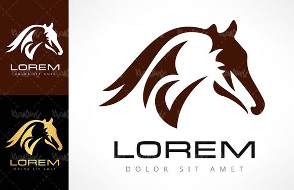 وکتور لوگو اسب وکتور باشگاه سوارکاری