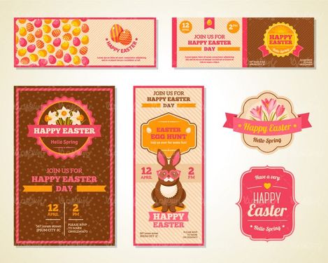 وکتور تخم مرغ عید نوروز وکتور لیبل عید نوروز