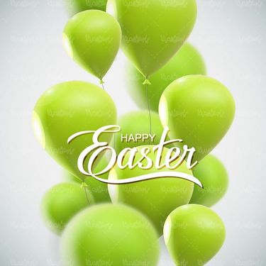 وکتور طرح تبریک عید نوروز وکتور بادکنک سبز