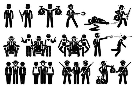 وکتور پلیس وکتور دزد وکتور کیسه پول وکتور زندانی