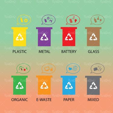 وکتور سطل زباله وکتور سطل آشغال