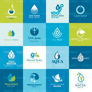 وکتور لوگو قطره آب وکتور لوگو صرفه جویی آب