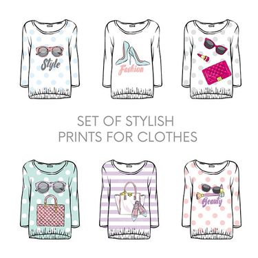 وکتور گالری پوشاک زنانه وکتور بلوز زنانه