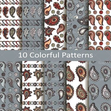 وکتور  بک گراند بته و جقه  وکتور کاغذ دیواری