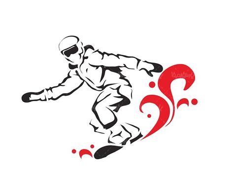 وکتور ورزش وکتور اسنوبرد