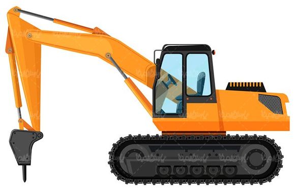 وکتور ماشین آلات سنگین وکتور ماشین حفر چاله