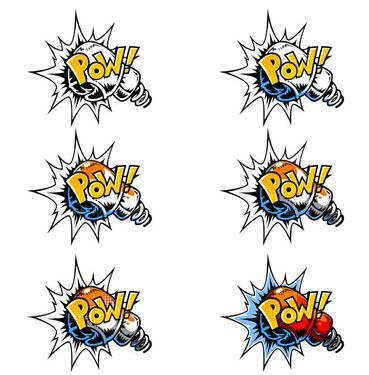 وکتور بمب وکتور انفجار وکتور دستکش بوکس